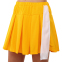 Костюм для чирлидинга (юбка и топ) LIDONG LD-8676 S-2XL желтый-белый 7