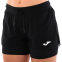 Шорты спортивные двойные 2 в 1 женские Joma SCULPTURE II 902070-100 XS-XL черный 0