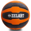 М'яч медичний медбол Zelart Medicine Ball FI-0898-7 7кг чорний-помаранчевий 0