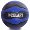 М'яч медичний медбол Zelart Medicine Ball FI-0898-9 9кг чорний-синій 0