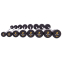 Штанга фіксована пряма прогумована Zelart Rubber Coated Barbell TA-2685-5 довжина-95см 5кг чорний 8