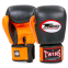 Перчатки боксерские кожаные TWINS BGVL-3T 10-16унций черный-оранжевый 0