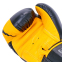 Перчатки боксерские кожаные TWINS FBGVL3-43 10-16унций черный-желтый 2