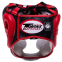 Шлем боксерский с полной защитой кожаный TWINS HGL3-2T M-XL черный-красный 1