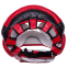 Шлем боксерский с полной защитой кожаный TWINS HGL3-2T M-XL черный-красный 2