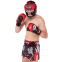 Шлем боксерский с полной защитой кожаный TWINS HGL3-2T M-XL черный-красный 9