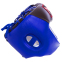 Шлем боксерский открытый кожаный TWINS HGL8-2T M-XL синий-черный 0