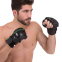 Рукавиці для змішаних єдиноборств MMA Zelart VL-3089 S-XL чорний-салатовий 3
