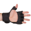 Перчатки для смешанных единоборств MMA кожаные Zelart VL-3098 S-XL черный 1