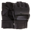 Перчатки для смешанных единоборств MMA кожаные Zelart VL-3098 S-XL черный 4