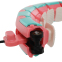 Обруч розумний масажний не падаючий розбірний Zelart FI-9659 Smart Weighted Hulа бірюзовий-рожевий 12