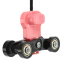 Обруч розумний масажний не падаючий розбірний Zelart FI-9659 Smart Weighted Hulа бірюзовий-рожевий 20