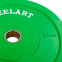 Блины (диски) бамперные для кроссфита Zelart Z-TOP Bumper Plates TA-5125-10 51мм 10кг зеленый 0