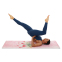 Килимок для йоги Замшевий Record FI-5662-28 розмір 183x61x0,3см з принтом Ніжність Лотоса рожевий 8