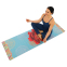 Коврик для йоги Замшевый Record FI-5662-31 размер 183x61x0,3см с принтом Цветок Сакуры голубой-красный 7