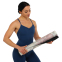 Коврик для йоги Замшевый Record FI-5662-32 размер 183x61x0,3см с Цветочным принтом бежевый-салатовый 10