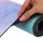 Коврик для йоги Замшевый Record FI-5662-33 размер 183x61x0,3см с Цветочным принтом розовый-голубой 2