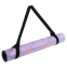 Коврик для йоги Замшевый Record FI-5662-33 размер 183x61x0,3см с Цветочным принтом розовый-голубой 4
