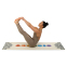 Килимок для йоги Льняний (Yoga mat) Record FI-7157-1 розмір 183x61x0,3см принт мандала Чакри бежевий 9