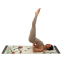 Коврик для йоги Льняной (Yoga mat) Record FI-7157-2 размер 183x61x0,3см с Цветочным принтом бежевый 8