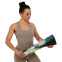 Коврик для йоги Льняной (Yoga mat) Record FI-7157-3 размер 183x61x0,3см принт Зимородки и Лотос синий 10