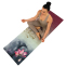 Коврик для йоги Льняной (Yoga mat) Record FI-7157-4 размер 183x61x0,3см принт Лотос бежевый 7