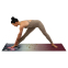 Коврик для йоги Льняной (Yoga mat) Record FI-7157-4 размер 183x61x0,3см принт Лотос бежевый 8