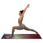 Коврик для йоги Льняной (Yoga mat) Record FI-7157-4 размер 183x61x0,3см принт Лотос бежевый 9