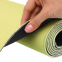 Коврик для йоги Льняной (Yoga mat) Record FI-7157-6 размер 183x61x0,3см принт Слон и Лотос бежевый 2