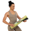 Коврик для йоги Льняной (Yoga mat) Record FI-7157-6 размер 183x61x0,3см принт Слон и Лотос бежевый 10