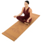 Килимок для йоги Пробковий каучуковий двошаровий Yoga mat Record FI-7156-1 183x61мx0.4cм з принтом Марш Слонів коричневий 8