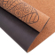 Коврик для йоги пробковый каучуковый с принтом Record FI-7156-5 183x61мx0.4cм коричневый 0