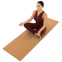 Килимок для йоги Пробковий каучуковий двошаровий Yoga mat Record FI-7156-6 183x61мx0.4cм з принтом Хамса коричневий 7