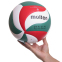 Мяч волейбольный MOL VB-2635 №5 PU белый-зеленый-красный 3