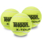 Мяч для большого тенниса TELOON X-TOUR T878P3-T606P3 3шт салатовый 1