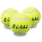Мяч для большого тенниса TELOON QISHI T716P3 3шт салатовый 1