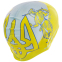 Шапочка для плавання MadWave UKRAINE M055304 жовтий-блакитний 3