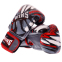 Боксерські рукавиці шкіряні TWINS DEMON FBGVL3-55 10-14унцій сірий-червоний 4