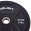 Блины (диски) бамперные для кроссфита Zelart Bumper Plates TA-2258-10 50,4мм 10кг черный 2