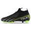 Бутсы футбольные с носком SP-Sport F888-1 размер 39-45 черный-салатовый 2