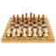 Шахматы шашки нарды 3 в 1 набор настольных игр из бамбука SP-Sport A3116 размер 29,5x29,5см 0