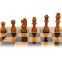 Шахматы шашки нарды 3 в 1 набор настольных игр из бамбука SP-Sport A3116 размер 29,5x29,5см 4