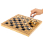Шахматы шашки нарды 3 в 1 набор настольных игр из бамбука SP-Sport A3116 размер 29,5x29,5см 7