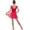 Платье для танцев (бейсик) с коротким рукавом фонарик Lingo CHD01 размер-M-XL цвета в ассортименте 3