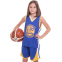 Форма баскетбольная детская NB-Sport NBA GOLDEN STATE WARRIORS 7354 M-2XL синий-желтый 2