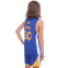 Форма баскетбольная детская NB-Sport NBA GOLDEN STATE WARRIORS 7354 M-2XL синий-желтый 4