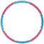 Обруч массажный Хула Хуп SP-Planeta Hula Hoop SUPER WIDE 3002 8 секций розовый-голубой 0