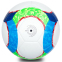 М'яч футбольний SP-Sport EURO 2020 AC5998 №5 PU білий-синій-салатовий 1