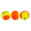 Мяч для большого тенниса ODEAR T966 3шт оранжевый-салатовый 0