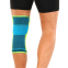 Наколенник эластичный с ребрами жесткости и силиконовым пателлярным кольцом EXCEED 883CA L-XL 1шт голубой-салатовый 3
